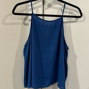 Lush high neck blue tank top, size medium, lightweight